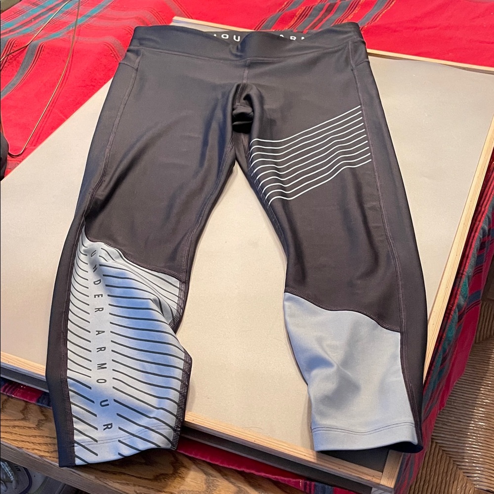 Under Armour Black and Gray Athletic Leggings